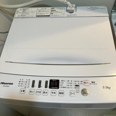 【ネット決済】Hisense 洗濯機　2021年製