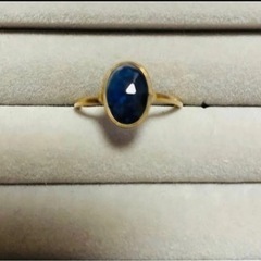ブルーサファイアの指輪