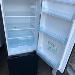 NO67❗️ 福岡市内配送無料　2019年式 アイリスオーヤマ 冷蔵庫 162L 家庭用 幅47.4cm 冷凍室62L 右開き ブラック IRSE-16A-B スリム 省エネ 節電 大容量 静音設計 東京ゼロエミポイント