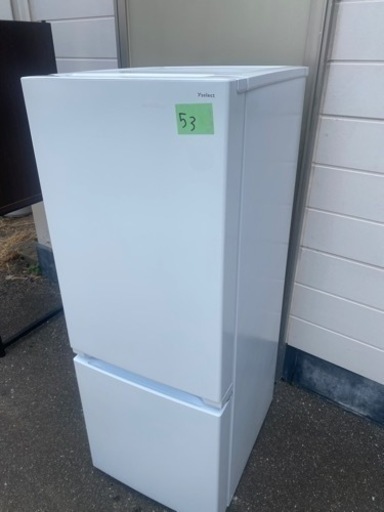 NO53❗️福岡市内配送無料　2022年式 yselect YRZF15J ヤマダオリジナル ２ドア冷蔵庫 (156L・右開き) ホワイト