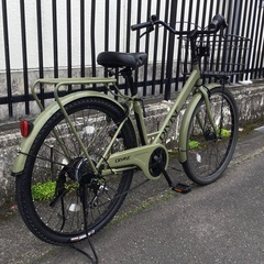 ＜整備済・美品車＞DIVINE/ディバイン・26インチ・LEDオートライト・太タイヤ・後輪タイヤ新品・目立つキズも無く清掃済みでピカピカです