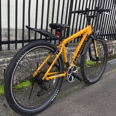 ＜整備・美品車＞HUMMER(ハマー) マウンテンバイク・29インチ・AL-2918er-AE・前後フェンダー付・3×6段変速 Vブレーキ