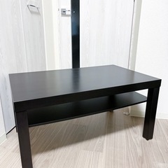 【値下げ】IKEA 段付き 組み立て済み！ テーブル ダークブラ...