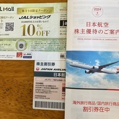 JAL株主優待割引券　海外、国内旅行商品　クーポン