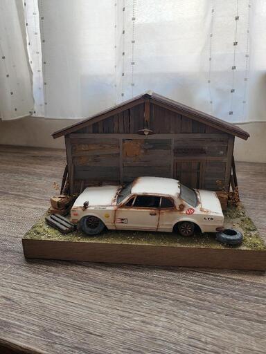 ジオラマ 草ヒロ 車 プラモデル - ガーデニング 