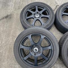 SUW マットブラックホイール 114.3 17インチ