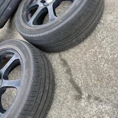 SUW マットブラックホイール 114.3 17インチ