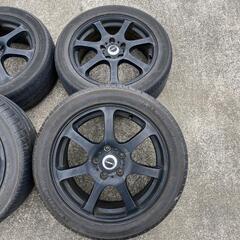 SUW マットブラックホイール 114.3 17インチ