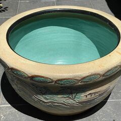金魚鉢・睡蓮鉢（特大55cm陶器)