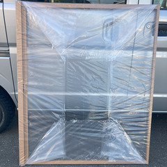 スライド網戸 本体色；ライトベージュ / ネット色：グレー（ハーフ