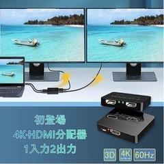 【人気初登場】HDMI 分配器 1入力2出力 4K HDMI ス...