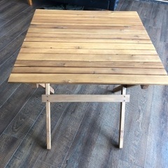 NITORI木製折りたたみテーブル　ニトリ　ガーデンテーブル