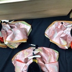 S1262【雛人形】三人官女 ひな人形 人形のみ 木箱付き 