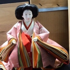 S1262【雛人形】三人官女 ひな人形 人形のみ 木箱付き 