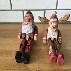 クリスマス小物　サンタさんとトナカイさん