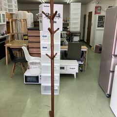 【リサイクルショップ　ピカソ　小松原】高185 木製ポールハンガ...