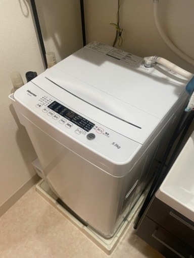 【譲り先決まりました】ハイセンス　洗濯機　5.5kg