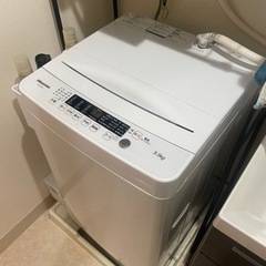 【譲り先決まりました】ハイセンス　洗濯機　5.5kg
