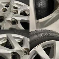 【TOYO GARIT GIZ 155/60R14】スタッドレス【ダイハツ 純正ホイール 14インチ 4.5J4HPCD100+45】19年製 バリ溝 タント ムーヴ等　(MTN360)クレジットカード QRコード決済可能