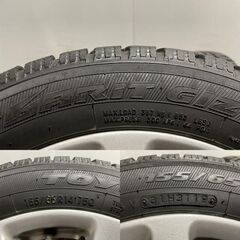 【TOYO GARIT GIZ 155/60R14】スタッドレス【ダイハツ 純正ホイール 14インチ 4.5J4HPCD100+45】19年製 バリ溝 タント ムーヴ等　(MTN360)クレジットカード QRコード決済可能