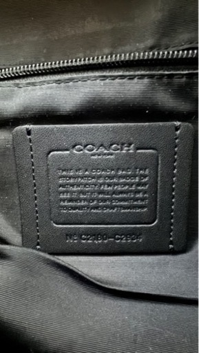COACH(コーチ) 革製バックパック/リュックサック 黒色