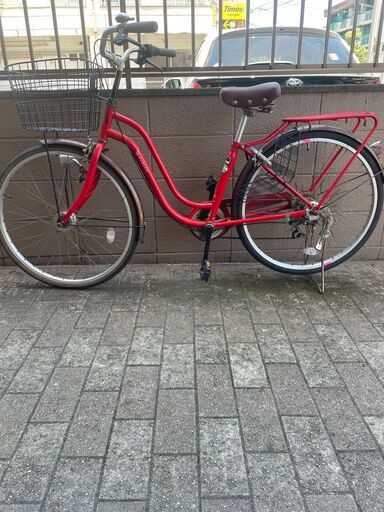 リサイクルショップどりーむ荒田店　No1243 自転車　シティサイクル　２６インチ　ギア切り替え付き　LEDオートライト　鍵付き