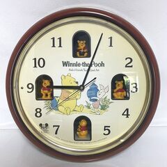 【G381】くまのプーさん掛け時計/掛時計/ディズニー/現状品