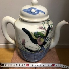 GYP0515 ティーポット　陶器　花瓶　茶器　レトロ　昭和アン...