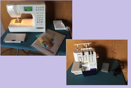 JANOME コンピューターミシン メモリークラフト5555/ロックミシンbrother