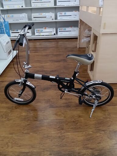 ★ジモティ割あり★  折りたたみ自転車 16インチ ブラック×シルバー クリーニング済み MT1287