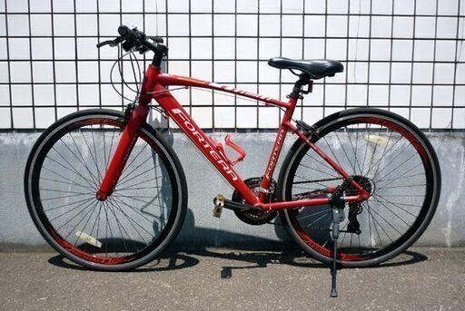 ☆クロスバイク FORTERA CIELO 21段変速 700×28C 赤 フォルテラ シエロ  