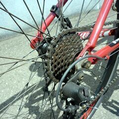 ☆クロスバイク FORTERA CIELO 21段変速 700×28C 赤 フォルテラ シエロ 自転車 21段切り替え 反射板付き ドリンクホルダー付き 札幌 北20条店