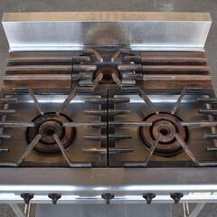 ≪yt1317ジ≫ 北沢産業 3口ガスコンロ 都市ガス用 KGT-975-21 幅90cm 2018年製造 業務用ガステーブル 動作未確認/現状品 60407-10