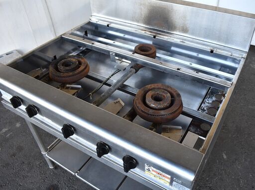 ≪yt1317ジ≫ 北沢産業 3口ガスコンロ 都市ガス用 KGT-975-21 幅90cm