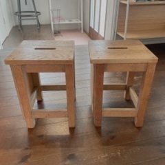 ［2個で100円］アンティーク木製の椅子