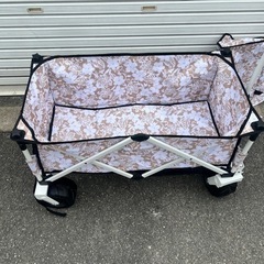 キャリーワゴン　折りたたみ式　収納袋付き　持ち手伸縮　キャンプ　アウトドア　BBQ 運動会　海水浴　マリンスポーツ　犬猫　ペットカート