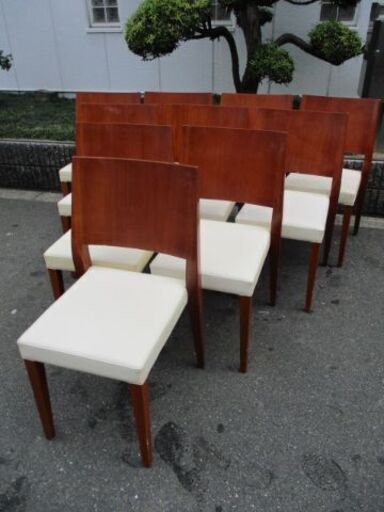 引き取り限定 椅子 ダイニングチェア 15脚セット 背もたれダークカラー 飲食店 中古