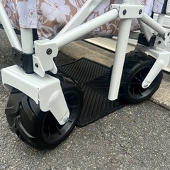 キャリーワゴン　折りたたみ式　収納袋付き　持ち手伸縮　キャンプ　アウトドア　BBQ 運動会　海水浴　マリンスポーツ　犬猫　ペットカート