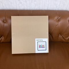 アートポスター キース ヘリング フレーム付き (ブラック) j00017