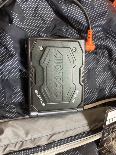 新品 Burtle AC2014 AIRCRAFT ベスト、ブラックファン、22V バッテリー