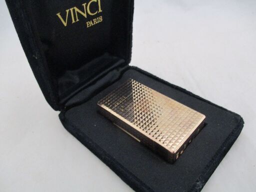 [782] VINCI ヴィンチ ガスライター ゴールドカラー