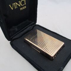 [782] VINCI ヴィンチ ガスライター ゴールドカラー 