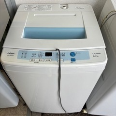 家電 生活家電 洗濯機☆AQUA☆AQW-S60C(W)☆6kg...