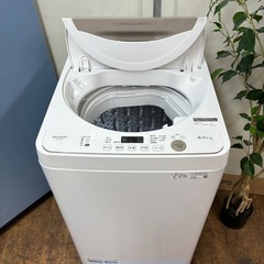 I652 🌈 2021年製♪ SHARP 洗濯機 （4.5㎏） ⭐ 動作確認済 ⭐ クリーニング済