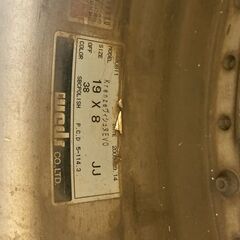 ウェッズ　クレンツェ　ヴィシュヌEVO　225/40R19　19インチ8J＋38通し5×114.3