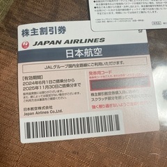 JAL 株主優待　全日空　割引券