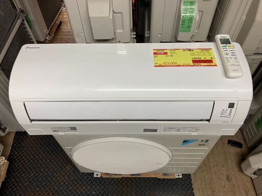 K05309　中古エアコン ダイキン 2017年製 主に6畳用 冷房能力 2.2KW / 暖房能力 2.2KW