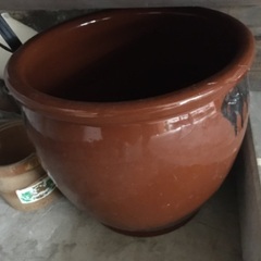 漬物容器  陶器 樽 ぬか漬け 梅漬け 保存容器 丸型 茶色