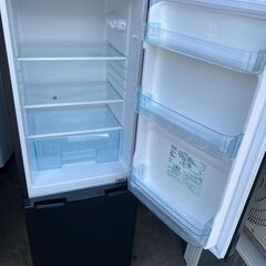 NO67❗️配送無料　2019年式 アイリスオーヤマ 冷蔵庫 162L 家庭用 幅47.4cm 冷凍室62L 右開き ブラック IRSE-16A-B スリム 省エネ 節電 大容量 静音設計 東京ゼロエミポイント