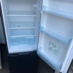 NO67❗️配送無料　2019年式 アイリスオーヤマ 冷蔵庫 162L 家庭用 幅47.4cm 冷凍室62L 右開き ブラック IRSE-16A-B スリム 省エネ 節電 大容量 静音設計 東京ゼロエミポイント